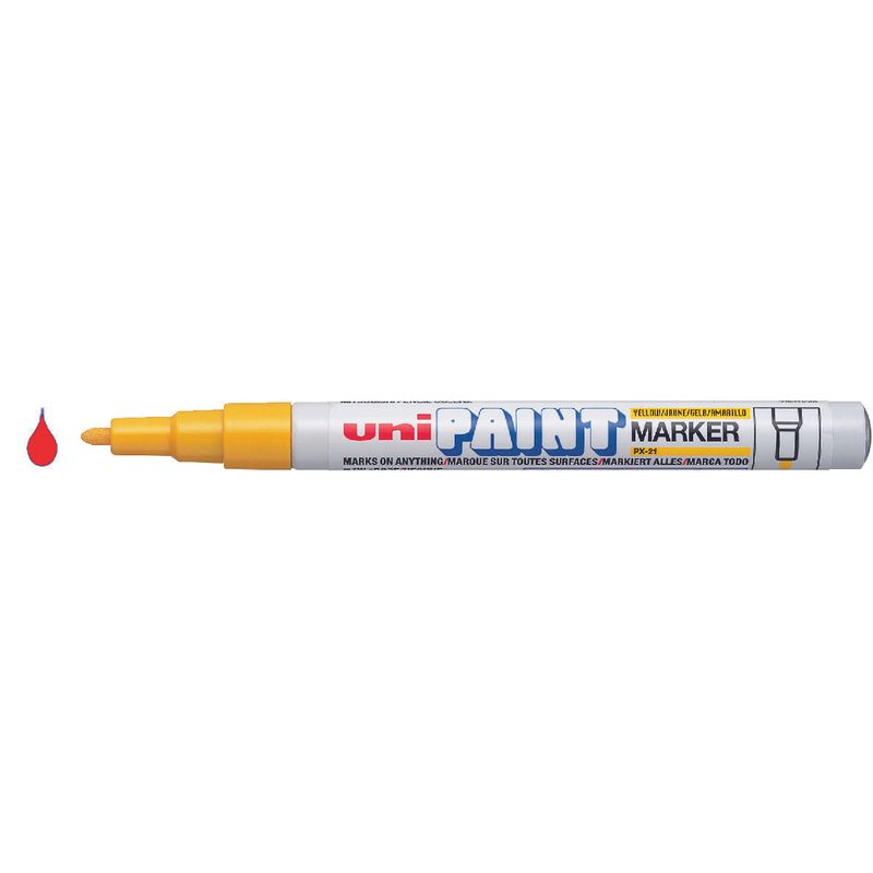 Маркер-краска перманентный на масл. основе технический PAINT 0. 8-1. 2 мм красный