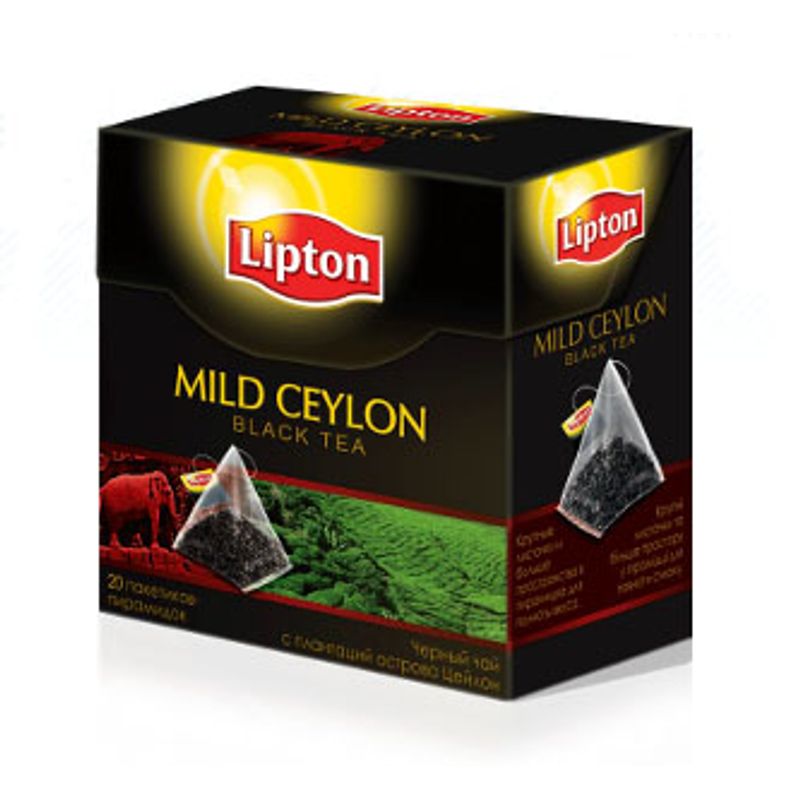 Чай Липтон черный mild Ceylon, (пакет на нитке) 20*1, 5г