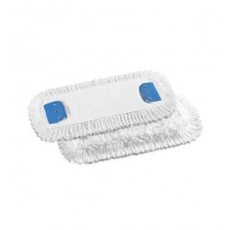 Запаска МОП для швабры Евро 40х13см, влажная уборка (полиэстер) белый,