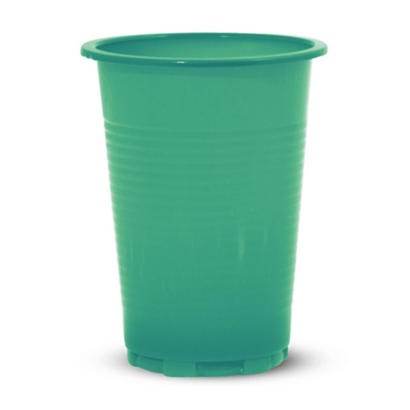 Стакан одноразовый гор. /хол. ПП 200мл зеленый (100 шт/уп)