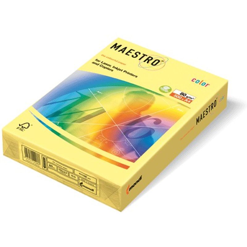Папір кольоровий А3 жовт. пастел. (80г/м2)500арк