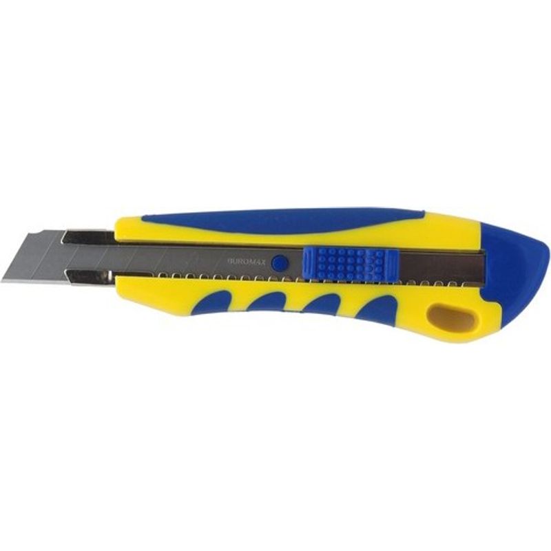 Ніж канцелярський великий, лезо 18 мм (метал. напр)