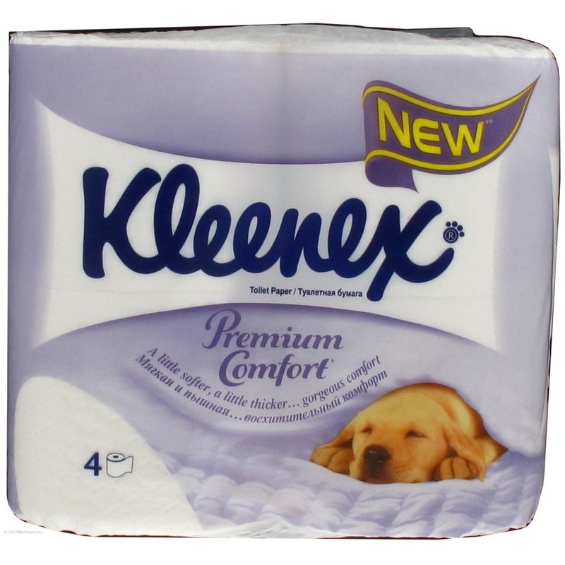 Папір туалетний на гільзі 3-х шар. Kleenex Premium біл. (4рул. )
