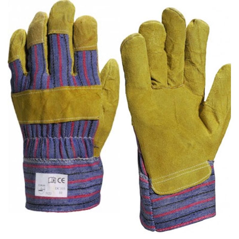 Перчатки х/б комбинированные со спилком 