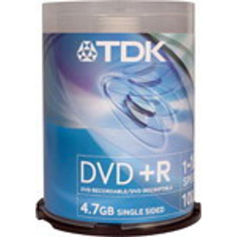 Диск DVD-R (Cake100) 4. 7GB TDK /120min 16x