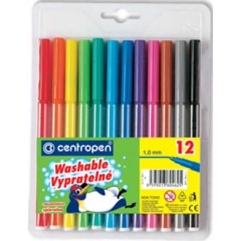 Фломастеры, набор 12 шт