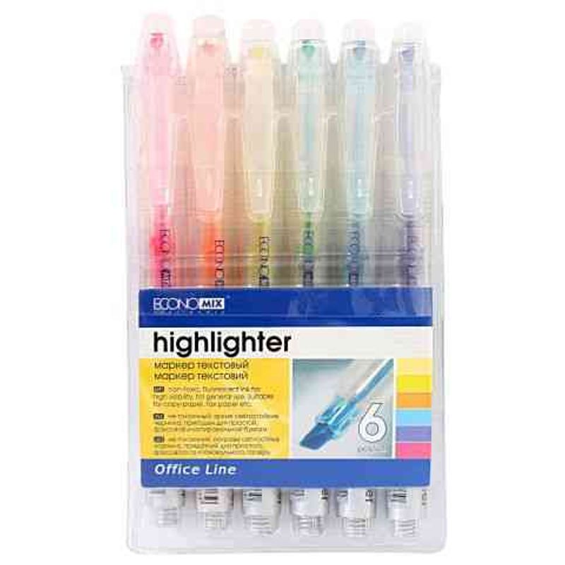 Маркеры текстовые набор 6 шт