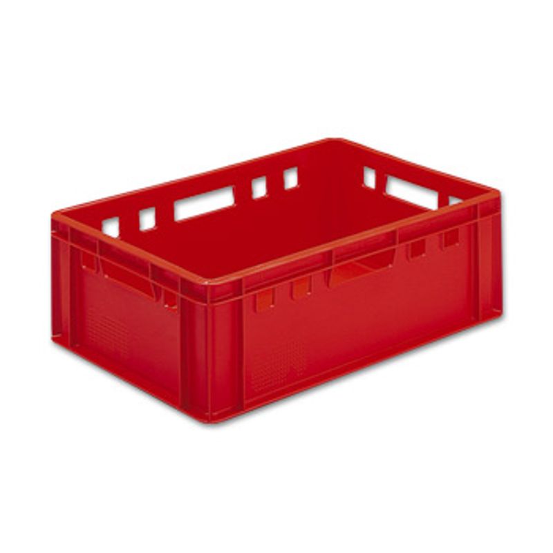 Ящик пищевой Е-2 красный разм. 600х400х190мм