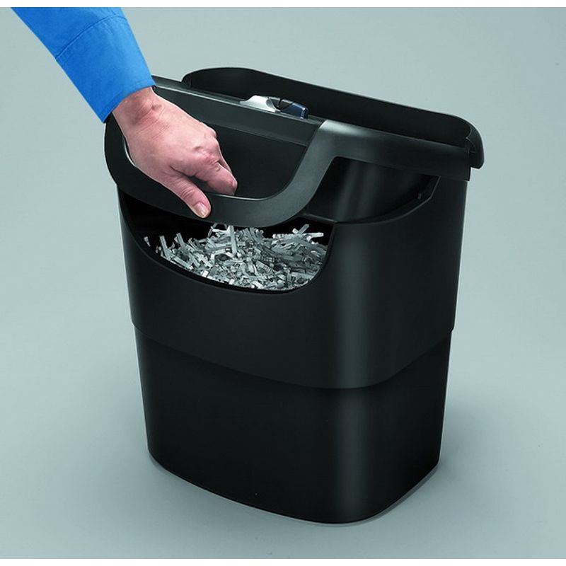 Знищувач документів II, 8 аркуш. , P-40, смужки 6, 3мм, корзина 17л
