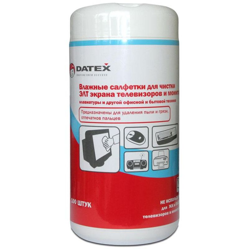 Серветки для оргтех. в тубі антист. (TFT, PDAL, LсD), 100шт