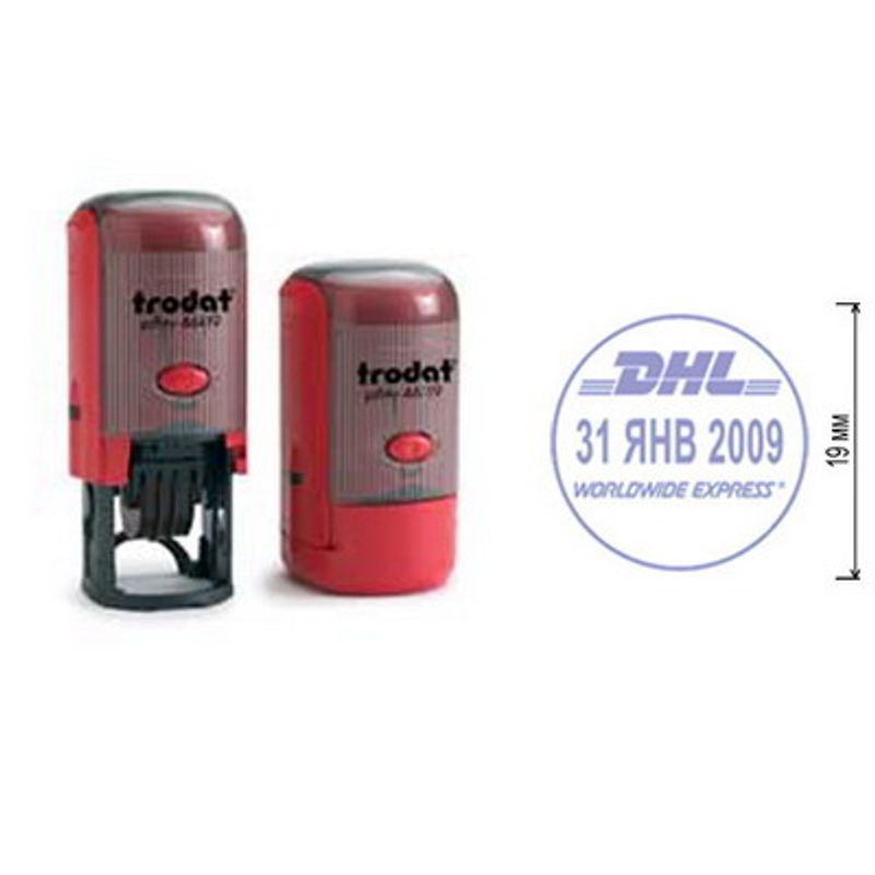 Датер з вільним полем d=19мм пластмасовий