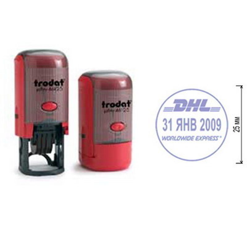 Датер з вільним полем d=25мм пластмасовий