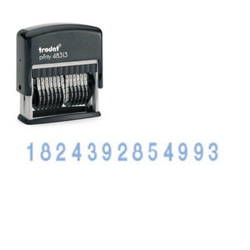 Нумератор 13-ти разрядный 3, 8 мм пластмассовый