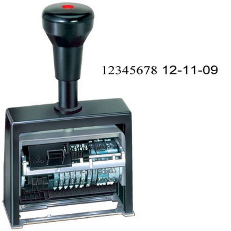 Нумератор автоматич. 8-ми разрядный, 4, 5 мм + датер, пластмассовый