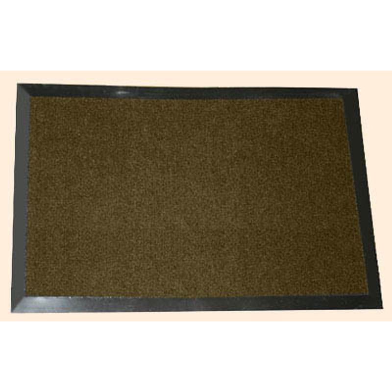 Коврик придверный полипропиленовый на рез. основе 60х90 см, коричневый