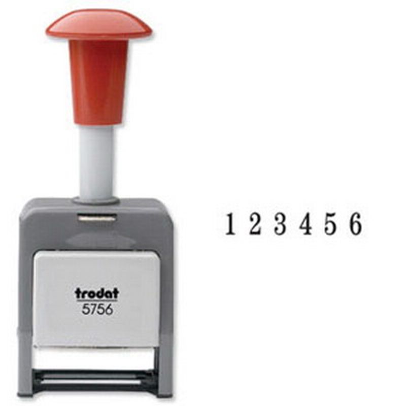 Нумератор автоматич. 6-ти разрядный, 5, 5 мм пластмассовый