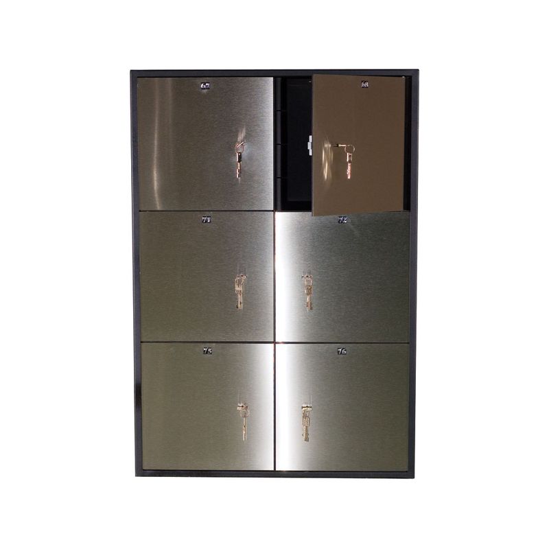 Депозитна скринька на 6 ящ. ; зовн. 294х260х390мм