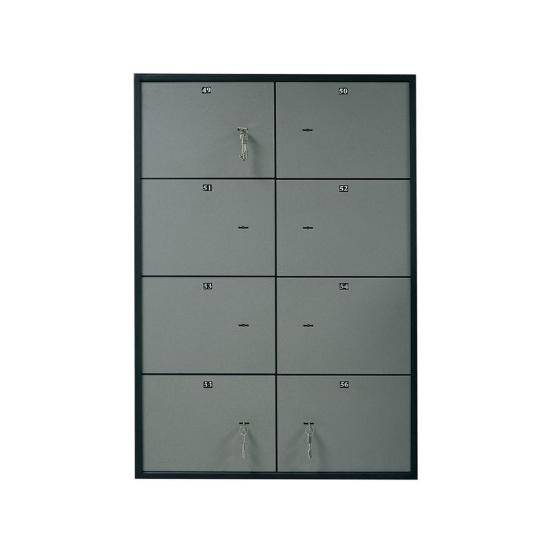 Депозитна скринька на 8 ящ. ; зовн. 220х260х390мм