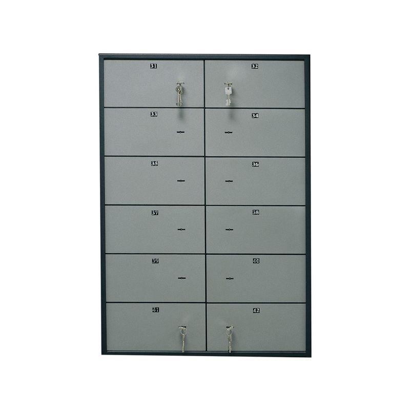 Депозитна скринька на 12 ящ. ; зовн. 146х260х390мм