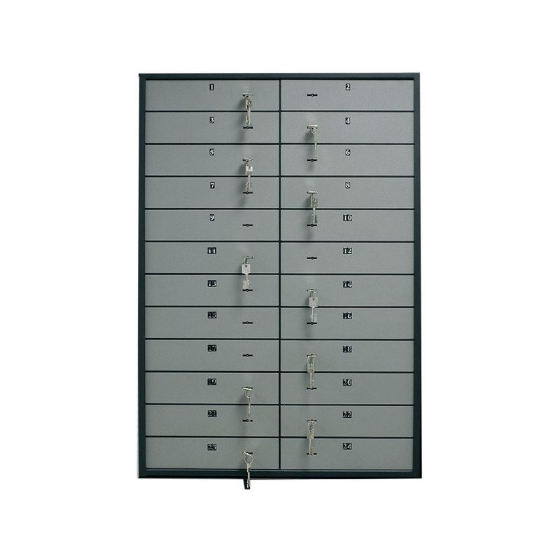 Депозитна скринька на 24 ящ. ; зовн. 72х260х390мм