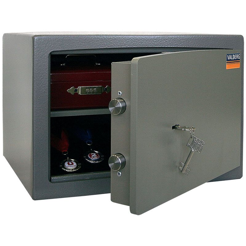 сейф зломостійкий 1 класу; зовн. 300х440х380мм, внут. 244х394х298мм; замок ключовий; 1полка; Вес65