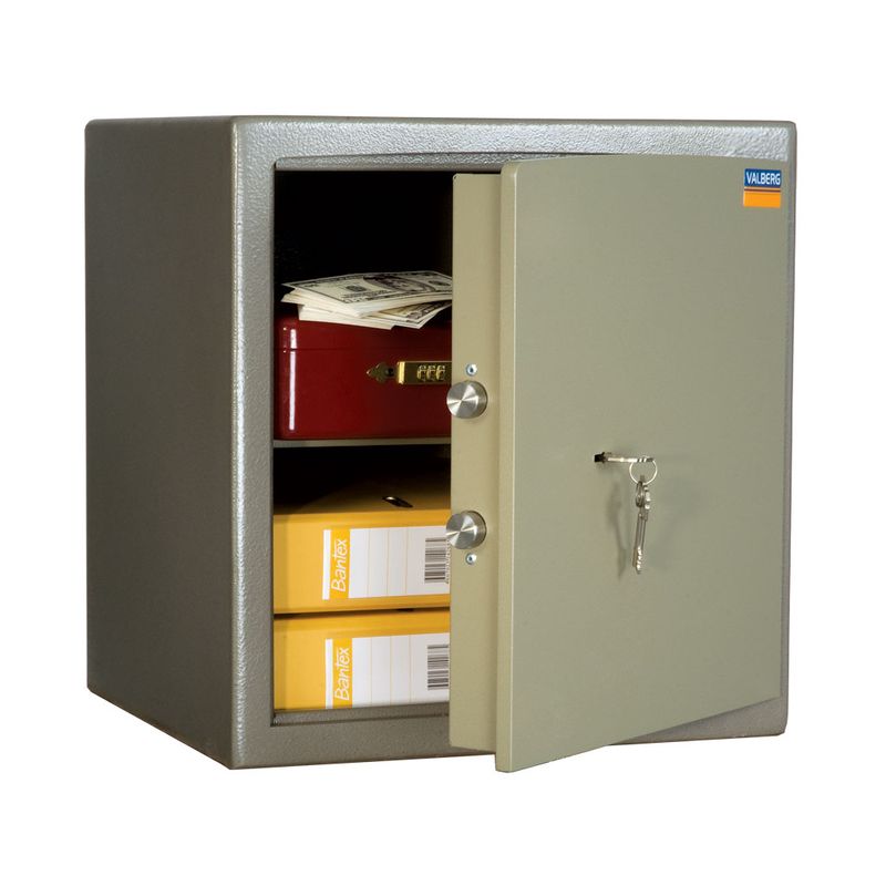 сейф зломостійкий 1 класу; зовн. 460х440х380мм, внут. 404х394х298мм; замок ключовий; 1полка; Вес90