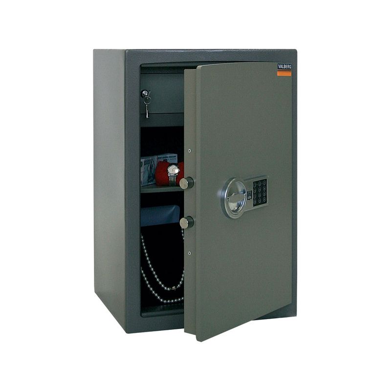 сейф зломостійкий 1 класу; зовн. 670х440х380мм, замок код-электро; 1полка; касса; Вес122