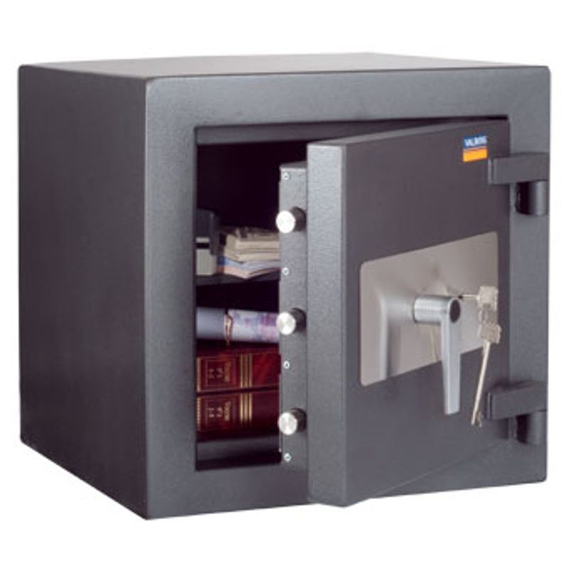 сейф зломостійкий 2 класу; зовн. 500х510х510мм, внут. 367х394х352мм; замок ключовий; 1полка; Вес123кг