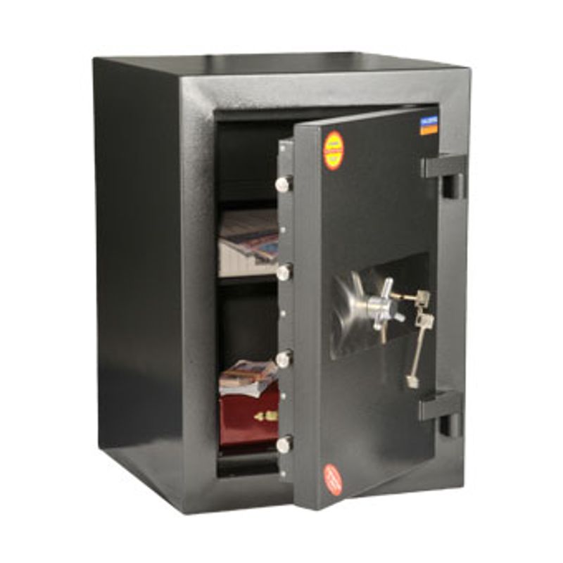 сейф зломостійкий 2 класу; зовн. 670х510х510мм, внут. 537х394х352мм; замок ключ. -й; 1полка; Вес160кг