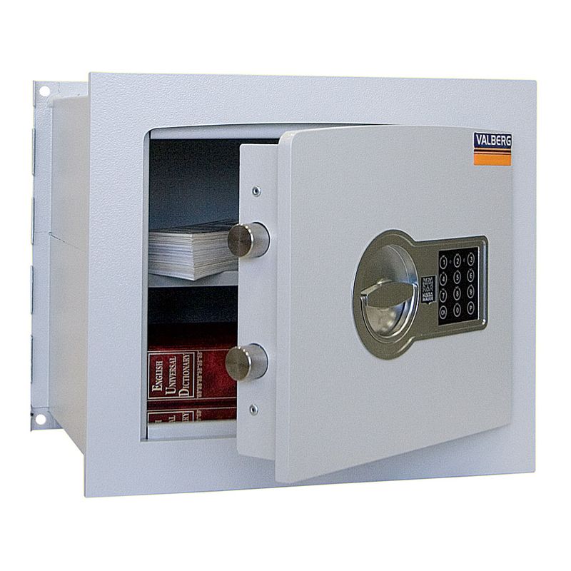 сейф вбудовується в стіну; зовн. 330х390х286мм, внут. 292х354х231мм; замок код-электро; 1полка; Вес21