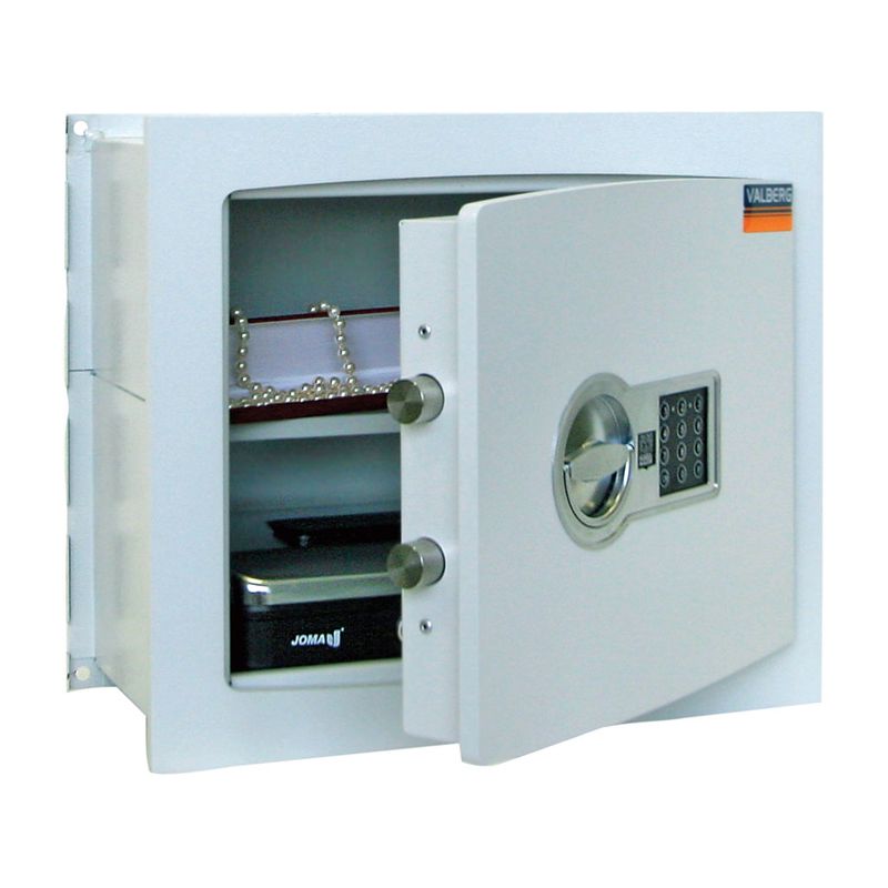 сейф вбудовується в стіну; зовн. 330х390х360мм, внут. 292х354х305мм; замок код-электро; 1полка; Вес22