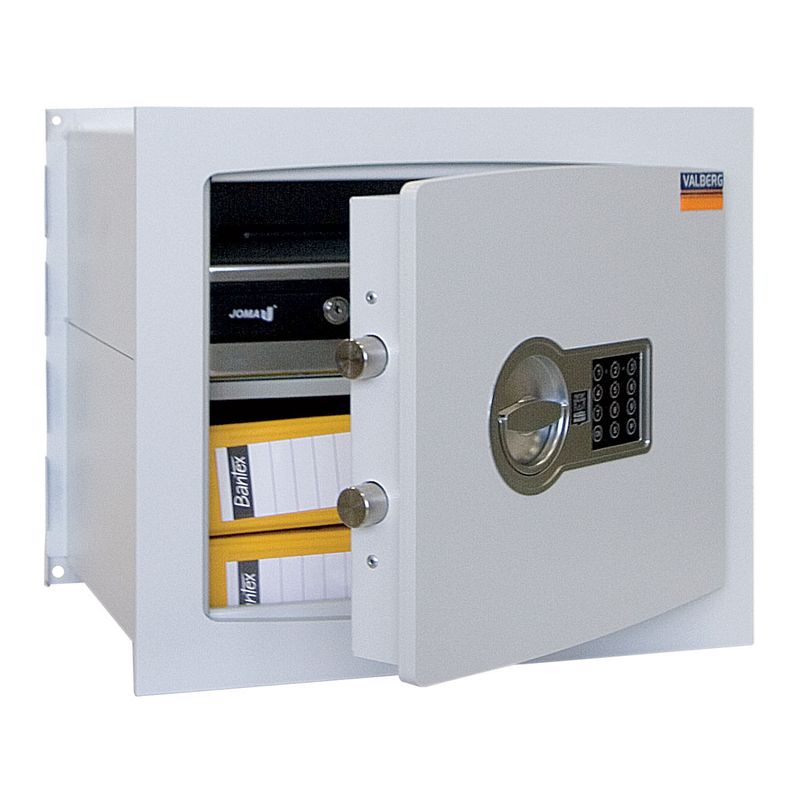 сейф вбудовується в стіну; зовн. 380х450х360мм, внут. 342х414х305мм; замок код-электро; 1полка; Вес28