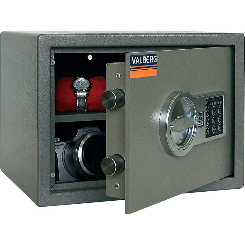 сейф меблевий; зовн. 250х340х151мм, внут. 244х334х226мм; замок код-электро+ключ. ; 1полка; Вес14