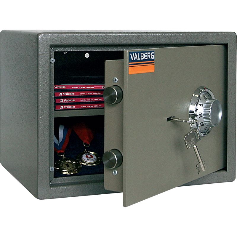 сейф меблевий; зовн. 250х340х280мм, внут. 244х334х226мм; кодовый замок механ. +ключ. ; 1полка; Вес14