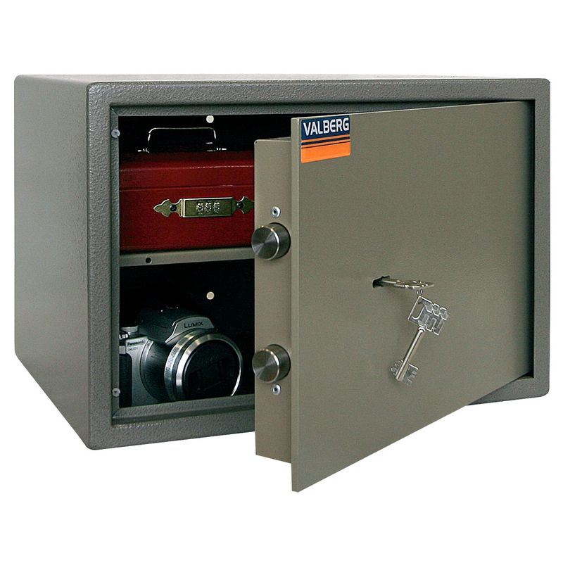 сейф меблевий; зовн. 300х440х377мм, внут. 264х434х301мм; замок ключовий; 1полка; Вес21