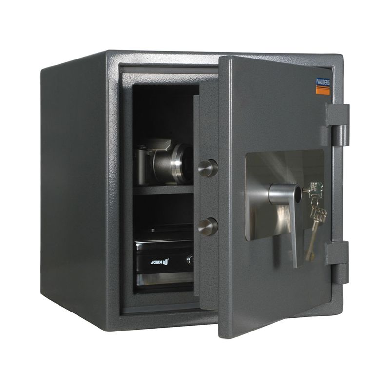 сейф вогнестійкий и зломостійкий; зовн. 460х440х440мм, внут. 350х329х290мм; замок ключовий; 1полка; Вес78