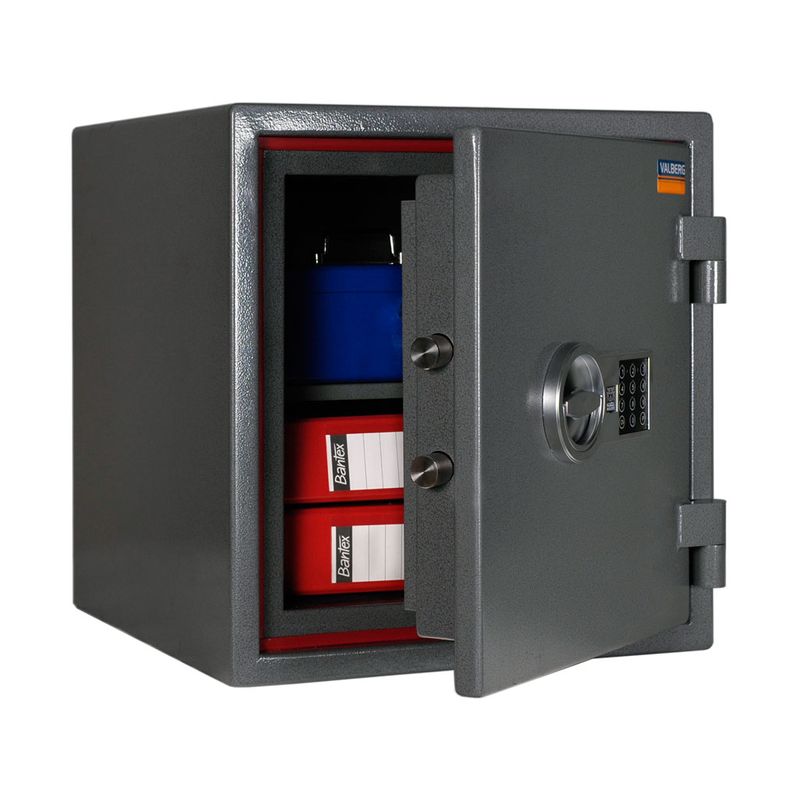 сейф вогнестійкий и зломостійкий; зовн. 460х440х440мм, внут. 350х329х290мм; замок код-элект; 1полк; Вес78