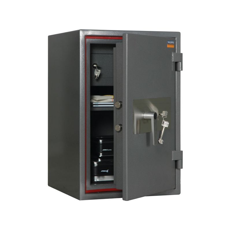 сейф вогнестійкий и зломостійкий; зовн. 670х440х440мм, замок ключовий; 1полк; касса; Вес112