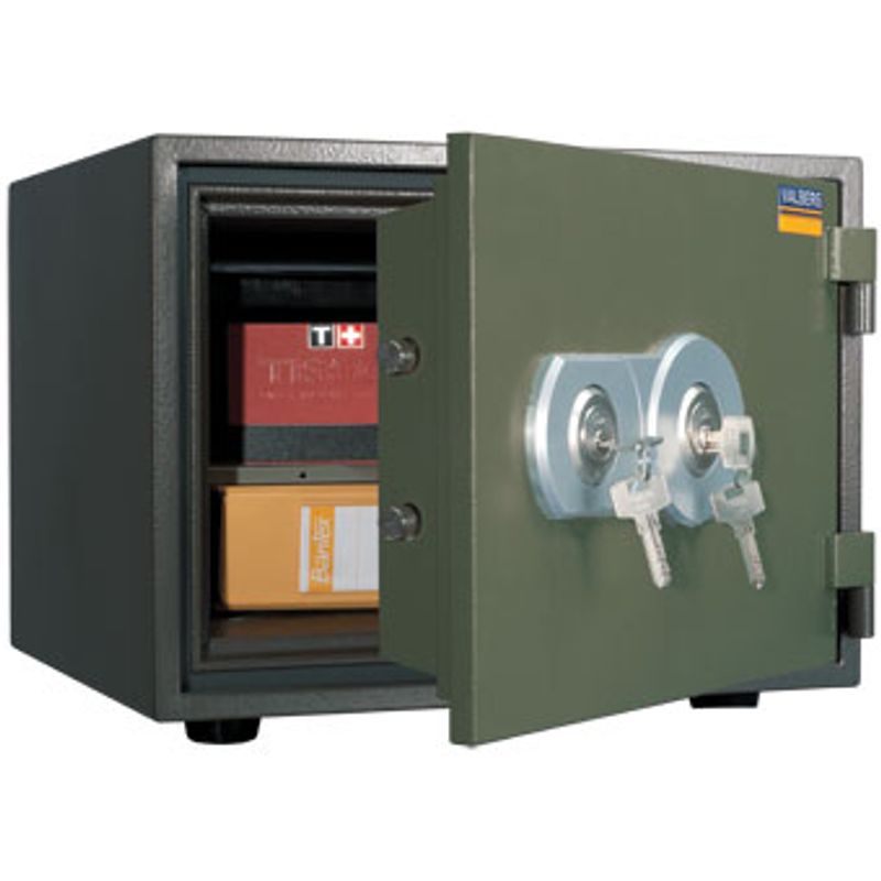 сейф вогнестійкий; зовн. 320х420х352мм, внут. 213х326х236мм; 2 замка ключових; лоток; Вес24