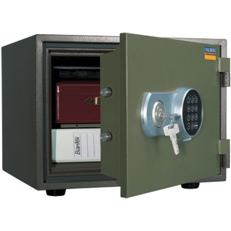 сейф вогнестійкий; зовн. 320х420х352мм, внут. 213х326х236мм; замок код-электро+ключ. ; лоток; Вес24