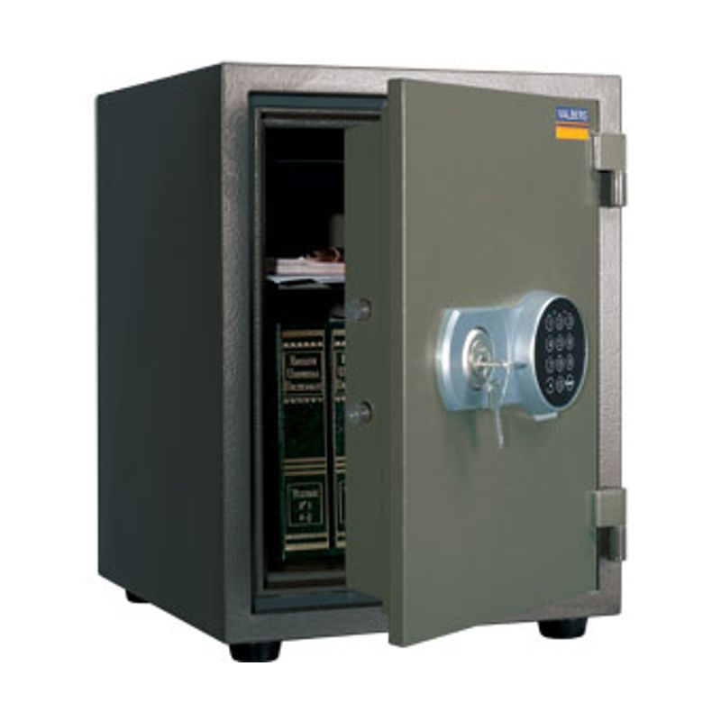 сейф вогнестійкий; зовн. 490х361х405мм, внут. 387х257х286мм; замок код-электро+ключ. ; лоток+1полка; Вес3