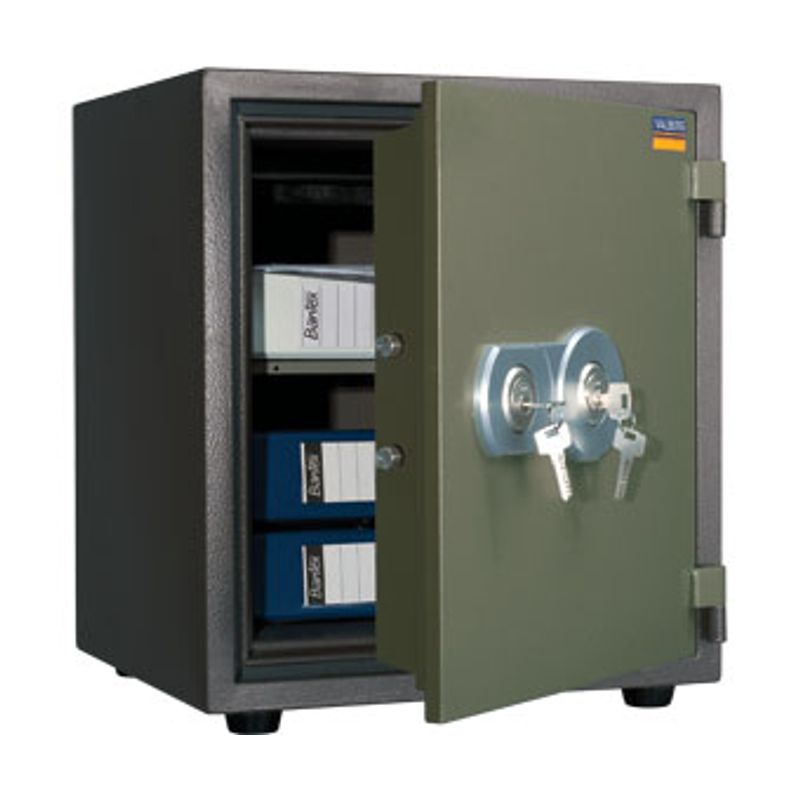 сейф вогнестійкий; зовн. 510х445х405мм, внут. 407х341х286мм; 2 замка ключових; лоток +1полка; Вес45