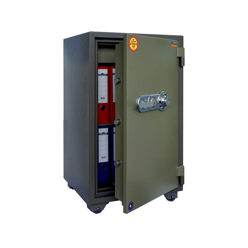 сейф вогнестійкий; зовн. 1653х 712х612мм, замок код-механика+ключ. ; 3 полки; касса; Вес485