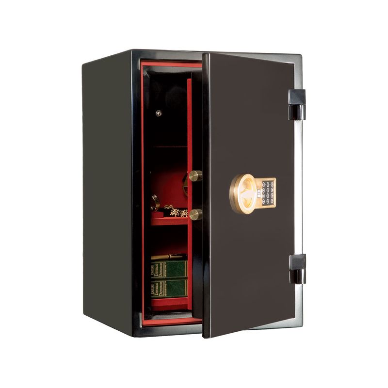 сейф серии gold; зовн. 670х440х440мм, внут. 420х329х290мм; замок код-электро; 1полка; касса; Вес112