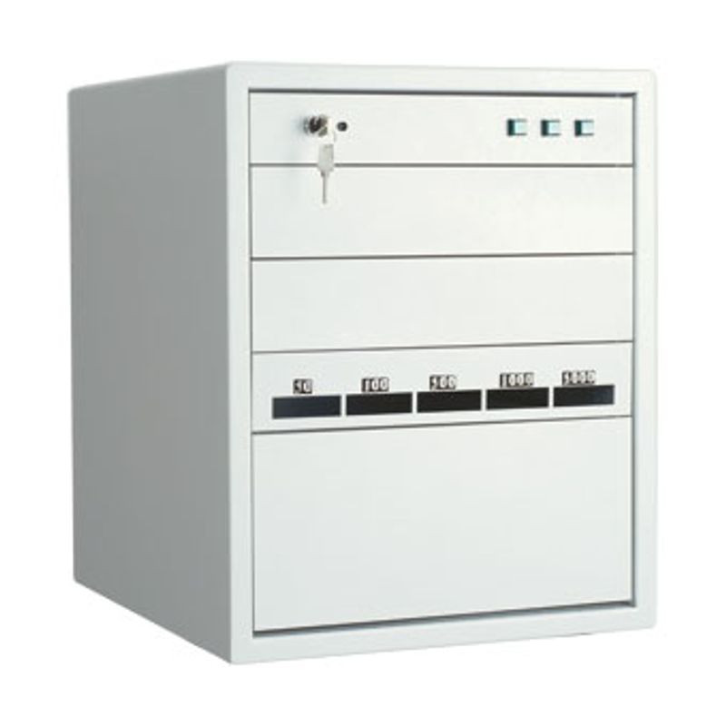 Темпокасса; внеш. 625х500х525мм; кодовый замок до 30 мин. ; замок ключевой; 3 полки; Вес68