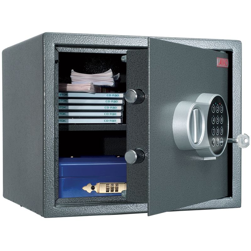 сейф меблевий; зовн. 280х340х295мм, замок код-электро; замок ключовий авар. ; 1полка; Вес13