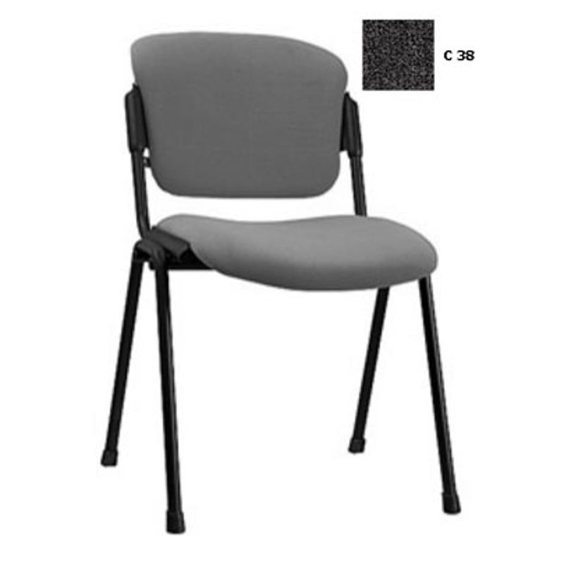 Стілець офісний ERA black (сірий, C 38)