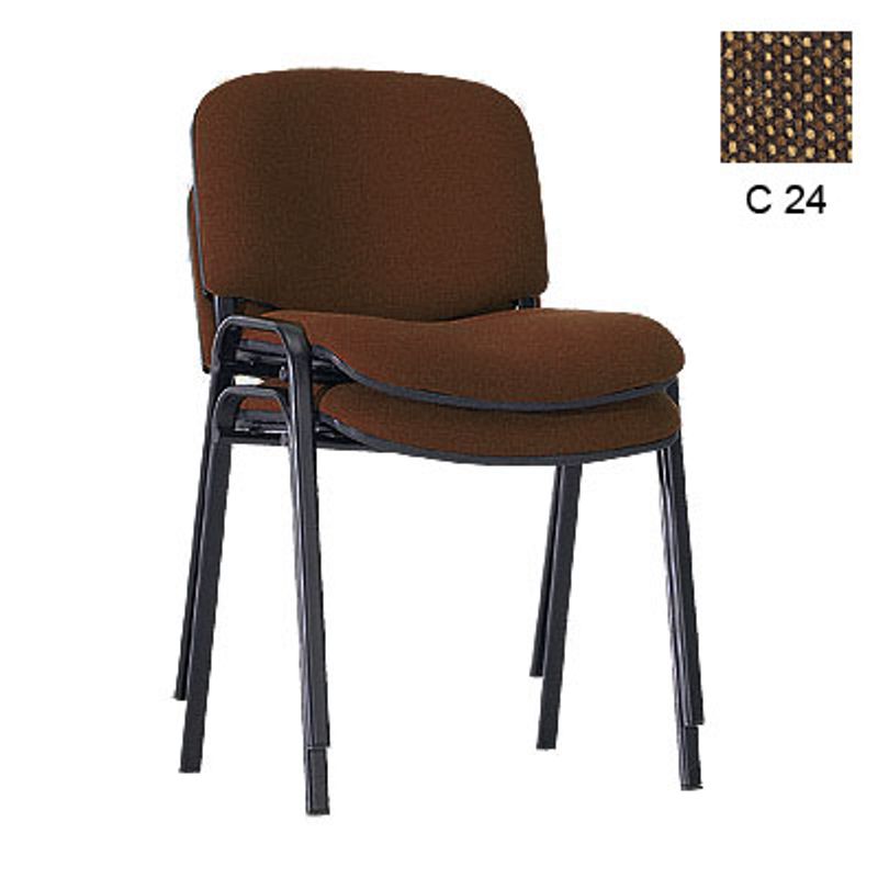 Стілець офісний ISO Black (коричневий, C 24)
