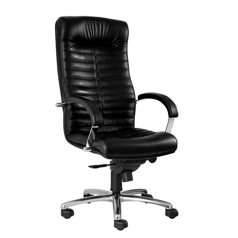 Крісло керівника ORION CFA / LB (LE) (чорна люкс шкіра, le a)