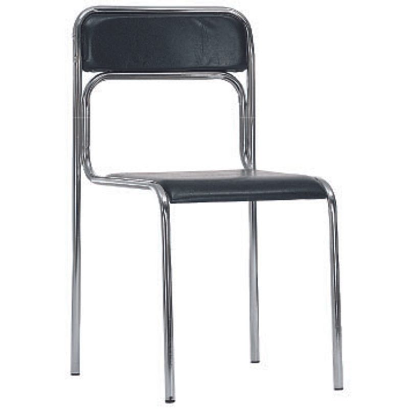 Стілець офісний ASCONA хром (чорний, C 11)